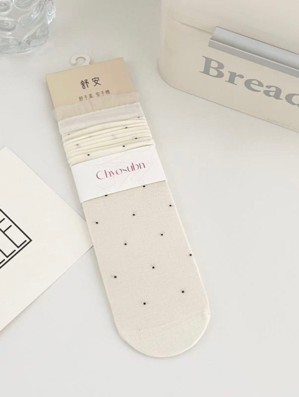 Polka Dot Crew Socks