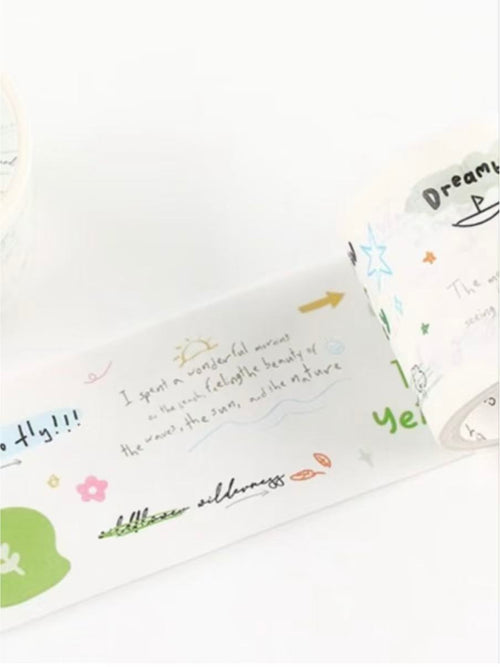 Everyday Joy Die-cut Handwritten Washi Tapes